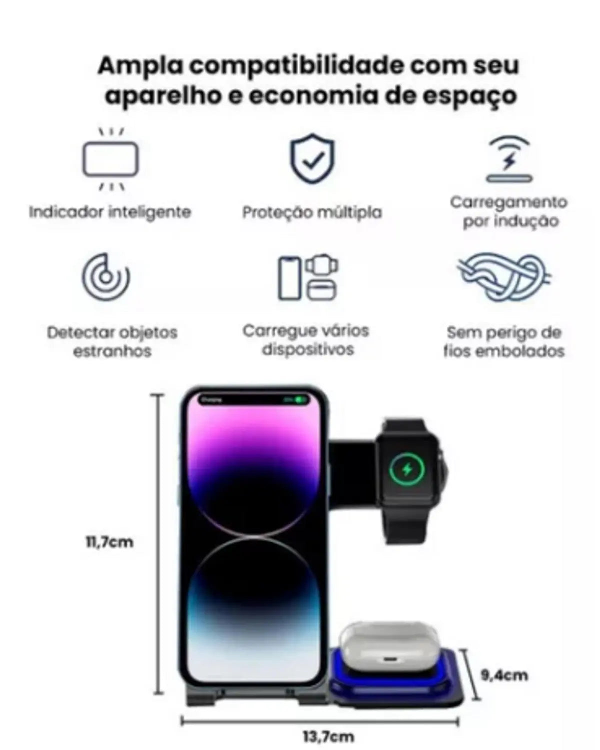 Base de Carregamento Apple Wireless