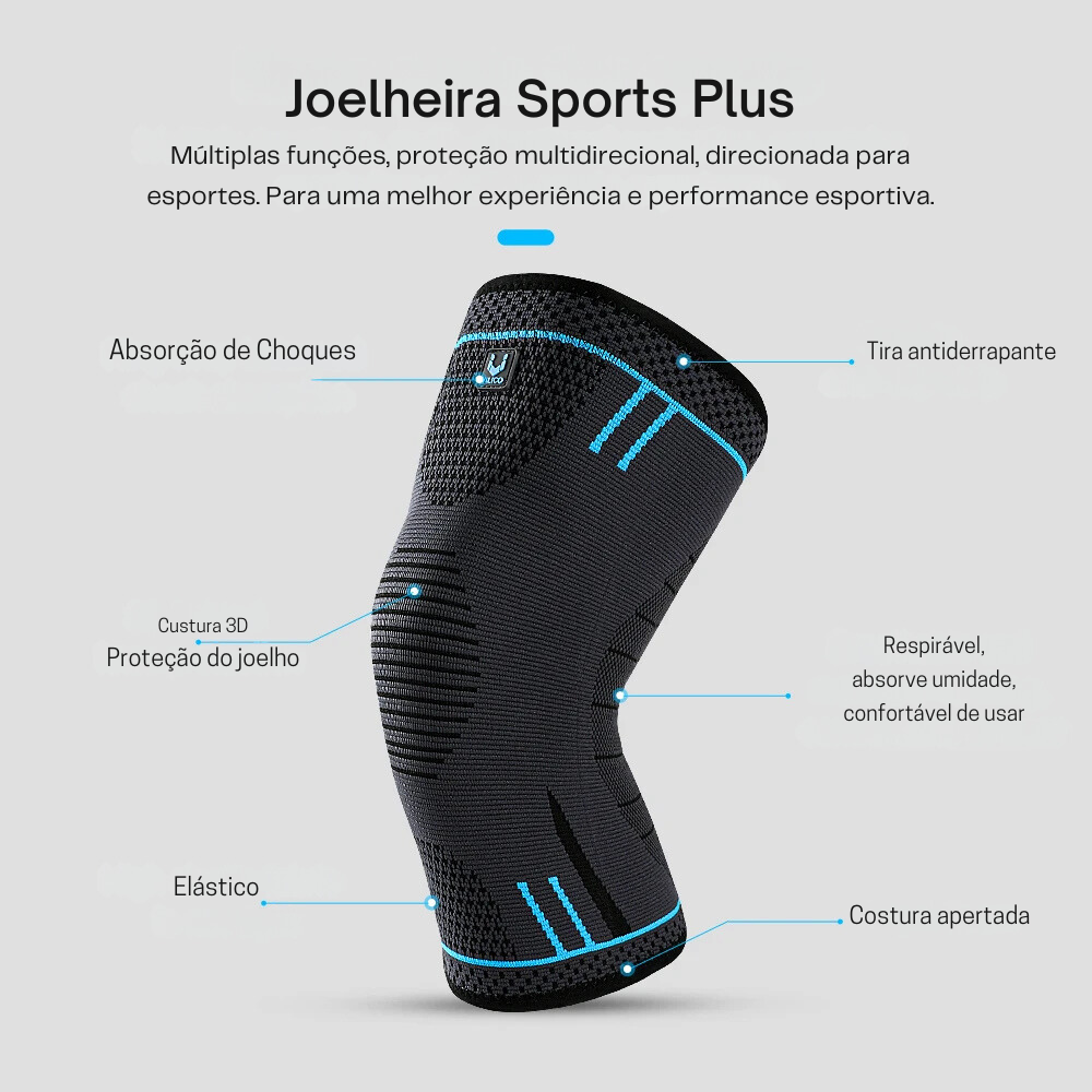 1 Unidade Joelheira Sports Plus