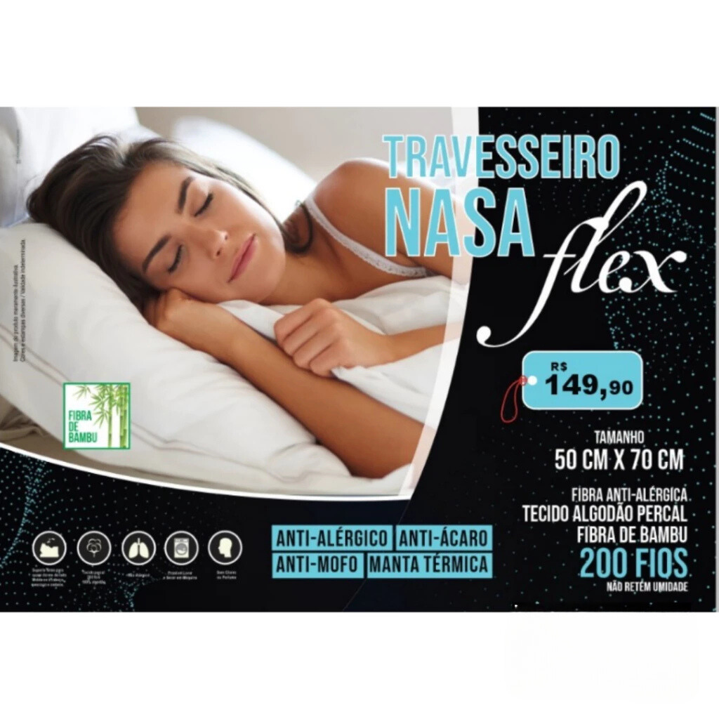 Travesseiro NASA Flex Bambu